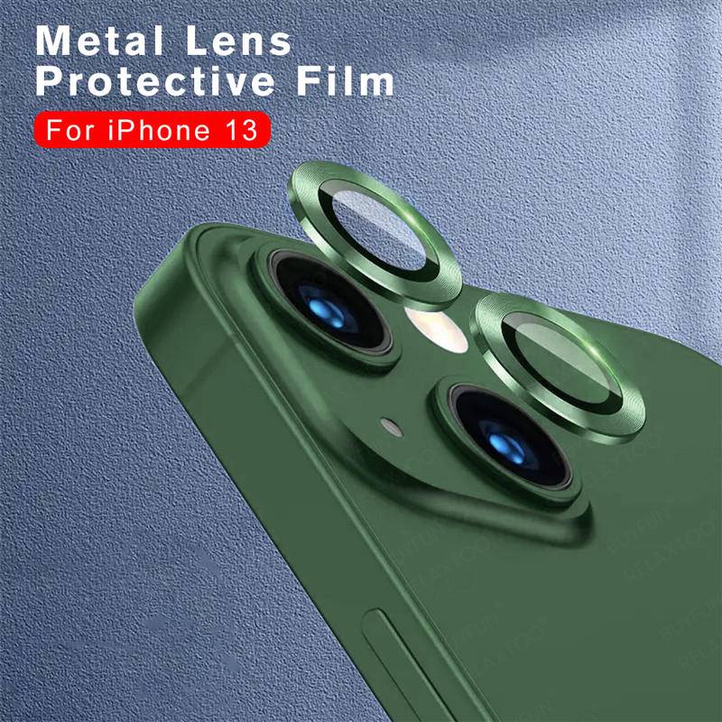 Pelindung Lensa Kamera Belakang 9D Bahan Aluminum Metal Untuk iPhone 13 12 11 Pro Max 11 iPhone12 iPhone13