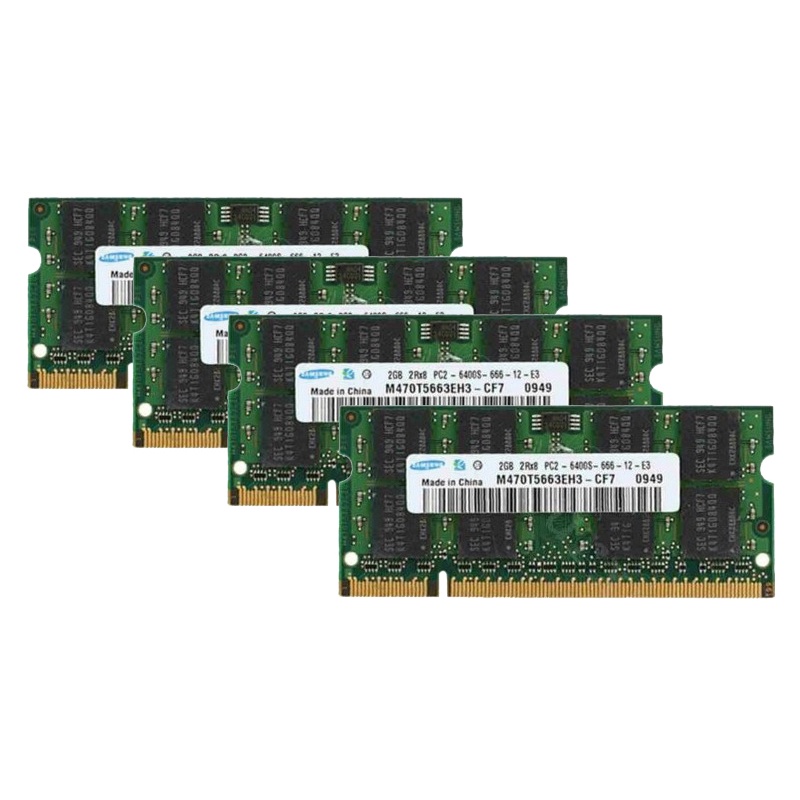 Samsung / Hynix DDR2 RAM Memori 2GB 4GB PC2-6400S / 5300 800 / 667MHz 200PIN 1.8V Untuk Laptop