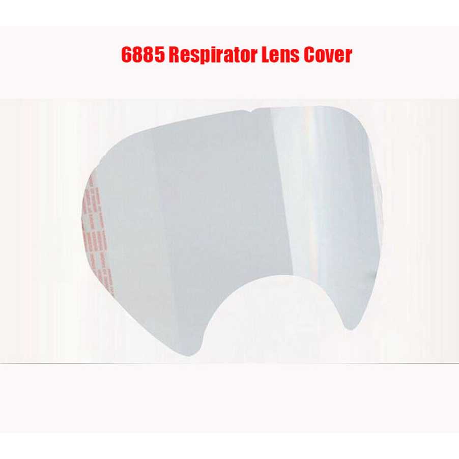 3M Lensa Pelindung Masker Gas Respirator - 6885-Putih