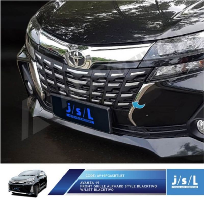 grill depan new avanza xenia 2019 keatas front grill avanza model alphard hitam cover depan avanza