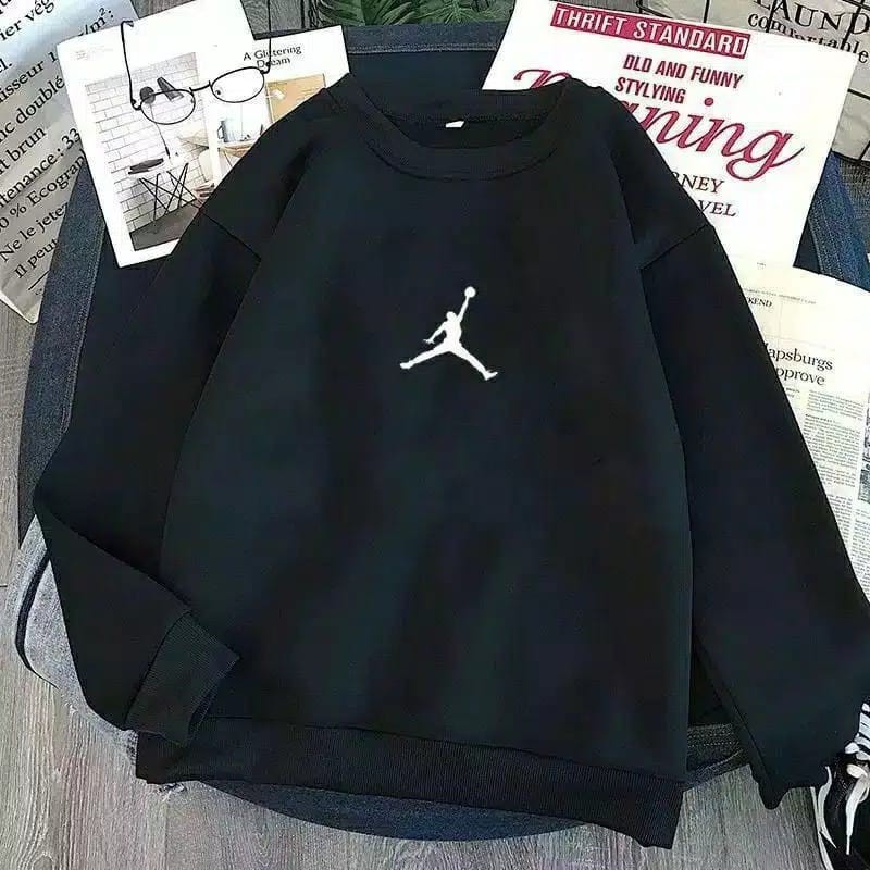 NBA BORDIR SWEATER CREWNECK BAHAN FLEECE