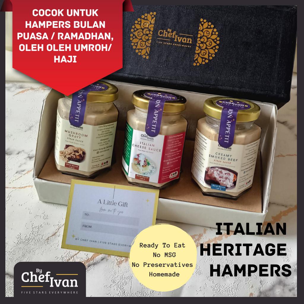 Hampers Makanan Sehat Saus Saos Steak Siap Saji Italian Heritage Hampers By Chef Ivan