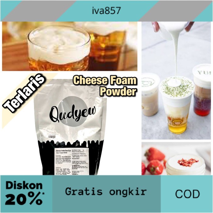 

PROMO Qudyew Cheese Foam Powder / Bubuk Cheese Foam 1 kg GRATIS ONGKIR
