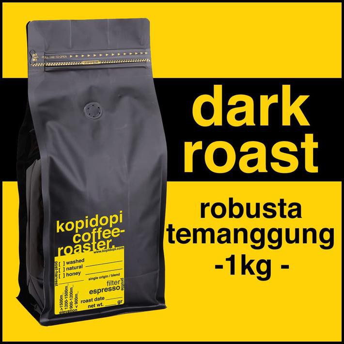 

Kopi Robusta Temanggung Dark Roast 1 Kg 1Kg - Biji Utuh