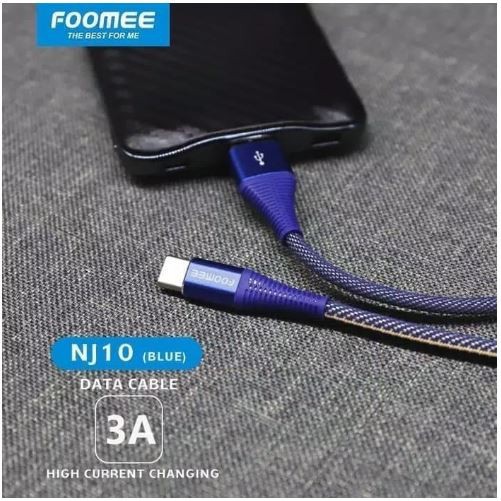 Kabel Type C FOOMEE NJ10d Kabel Data Type C Fast Charging 3.0A 100CM