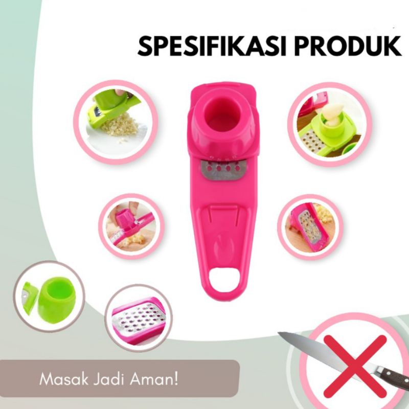 Parutan Bawang Jahe Mini Stainless Steel Mini Onion Slicer Alat penghalus bawang