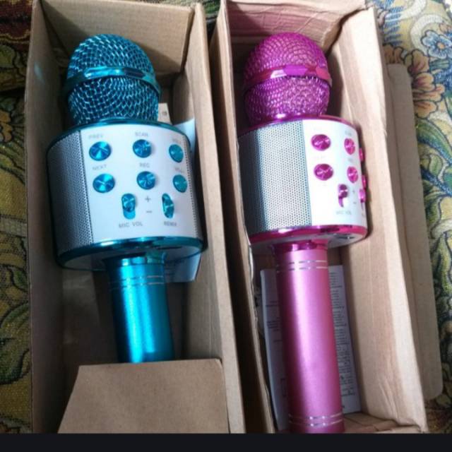 MICROPHONE KARAOKE MIC KARAOKE MIC BLUETOOTH MICROPHONE BLUETOOTH MIC LAGUSPEAKER AKTIF MIC PORTABLE
