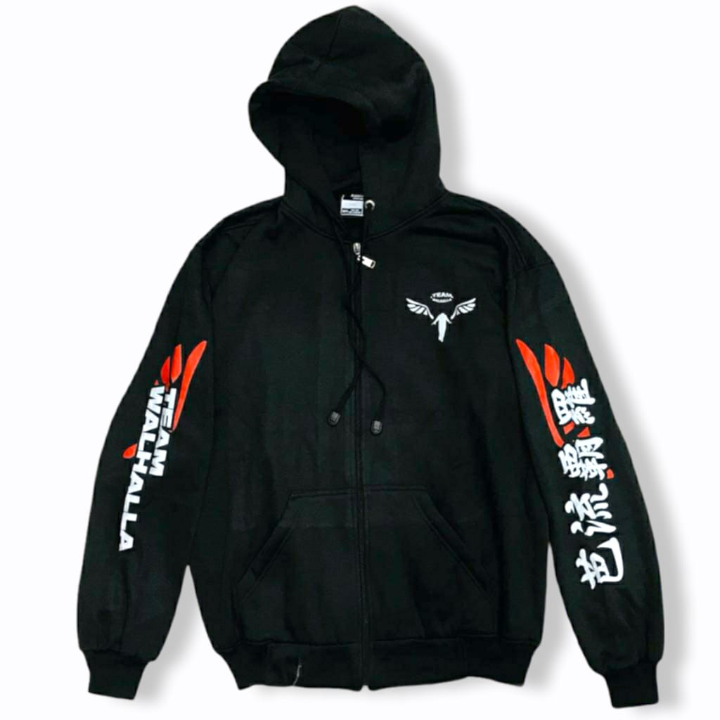 Jaket Sweater Anime Tokyo Revengers Team Valhalla Zipper Hoodie Pullover Jumbo Murah