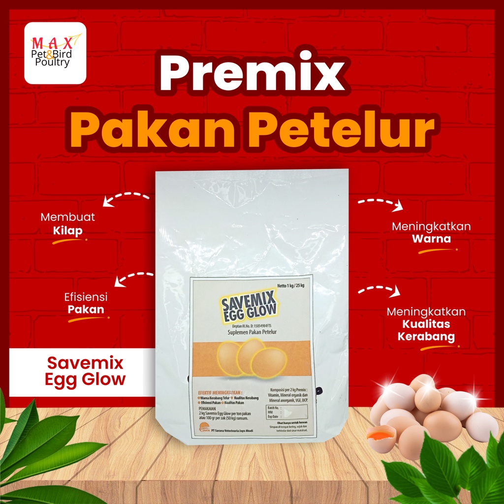 Premix EGG GLOW 1 Kg - premix ayam petelur - premix bebek petelur - premix ayam - premix pakan ayam petelur - pakan ayam petelur - pakan bebek petelur - vitamin ayam petelur - vitamin bebek petelur