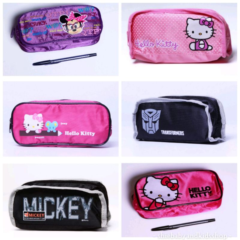 

tempat pensil anak pencil case peralatan sekolah HELLO KITTY