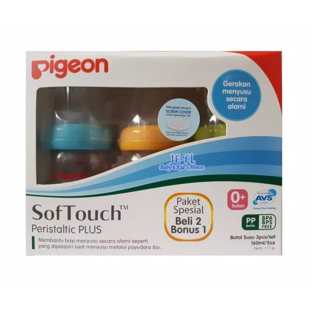 Pigeon  Botol Soft Touch Peristaltic Plus Wide Neck 160ML/240ML