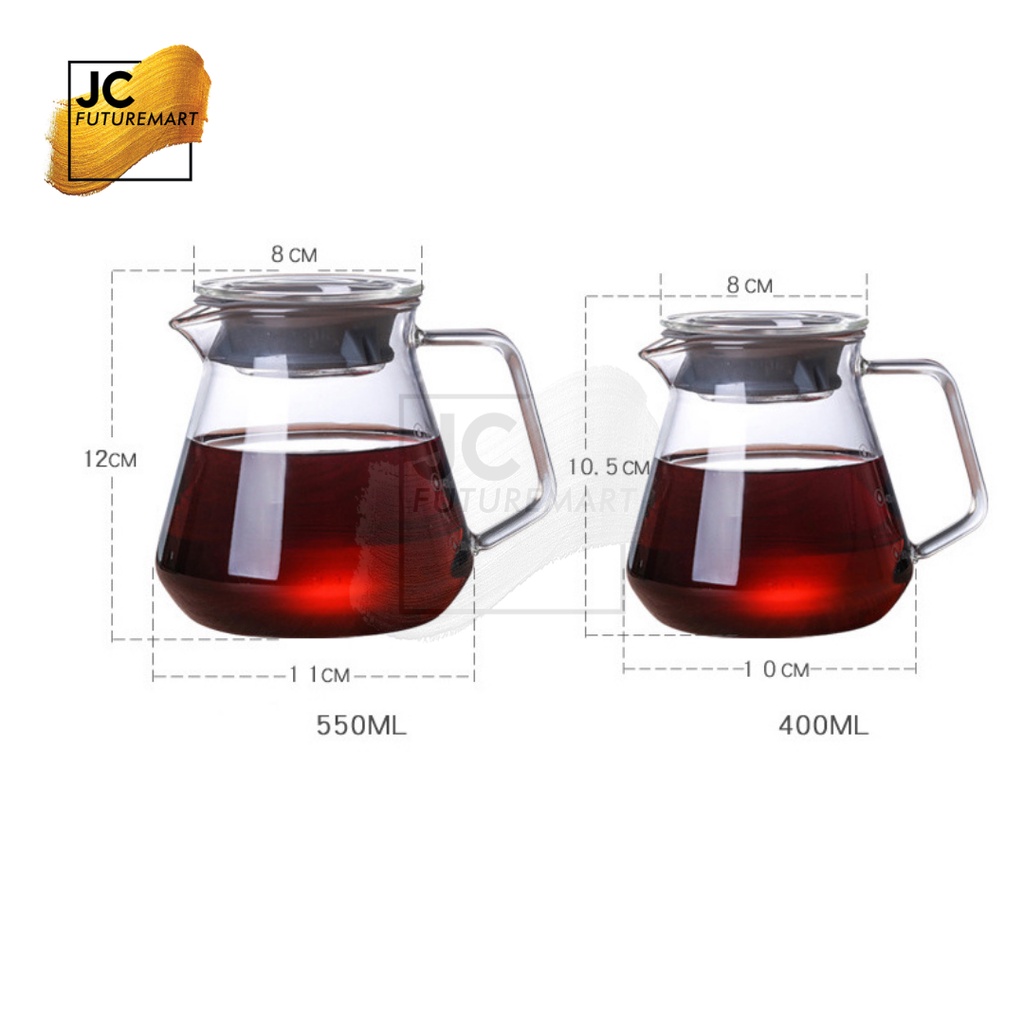 COFFEE SERVER KOPI BOROSILICATE GLASS POUR OVER