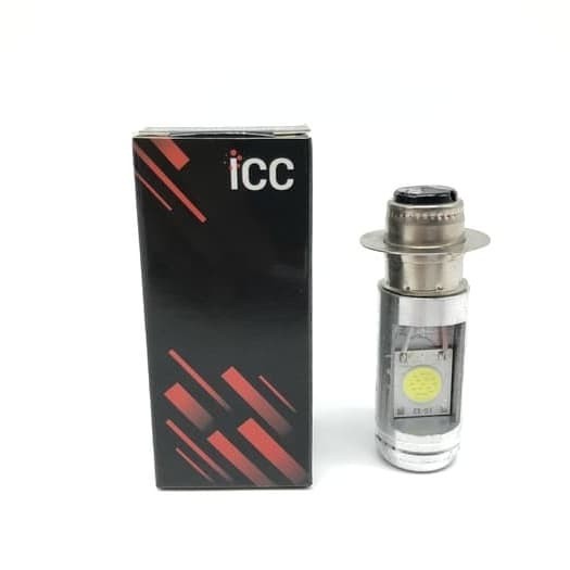 Lampu LED utama H6 COB 2 MATA SISI AC DC MERK ICC