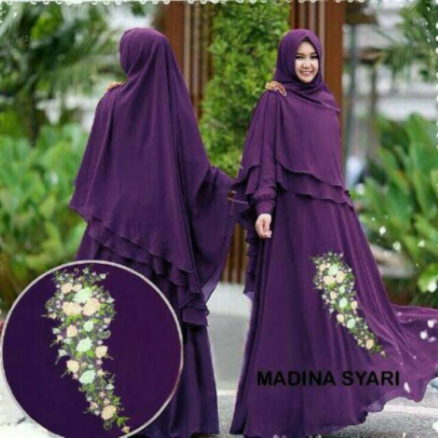 Gamis syari Ceruti High Quality /Madina syari no