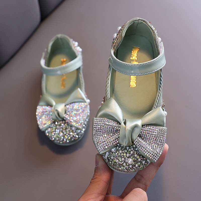 CHUBBI 18 Sepatu Pesta Anak Perempuan Kristal Pita