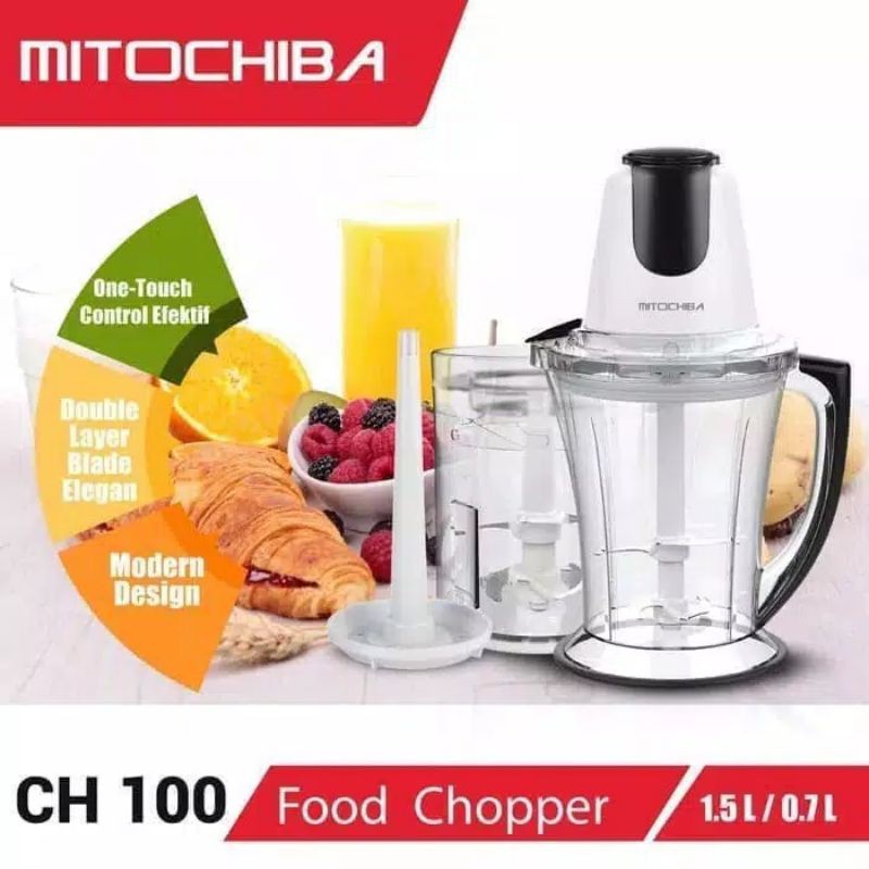 Chopper Mitochiba CH 100 - Food Chopper Mito Pencacah Makanan - Blender Daging Bumbu