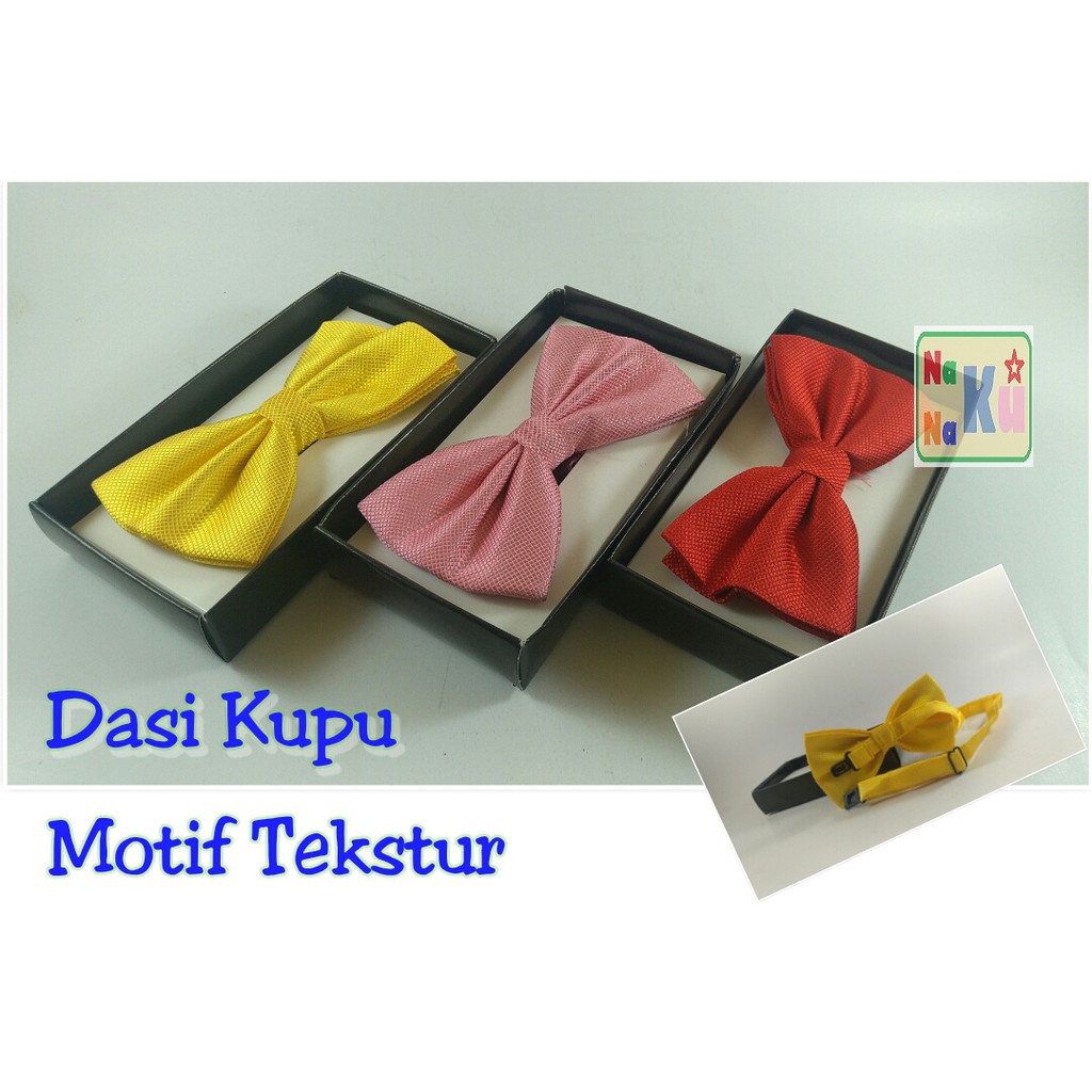 Dasi Kupu Kupu / Bowtie Import dgn Motif Tekstur Premium