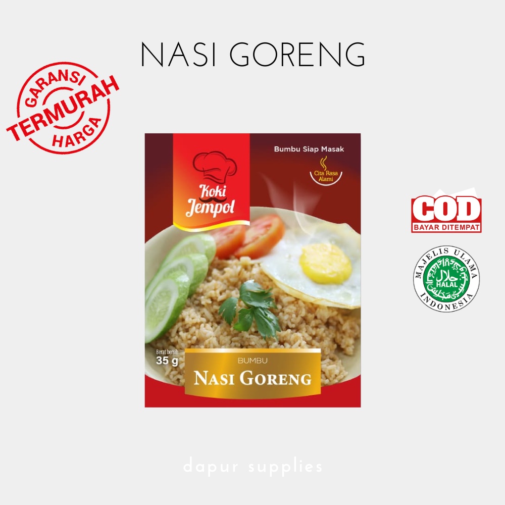 Nasi Goreng Bumbu Masak 35gr / Bumbu Instan Nasi Goreng / Bumbu Siap Masak Koki Jempol