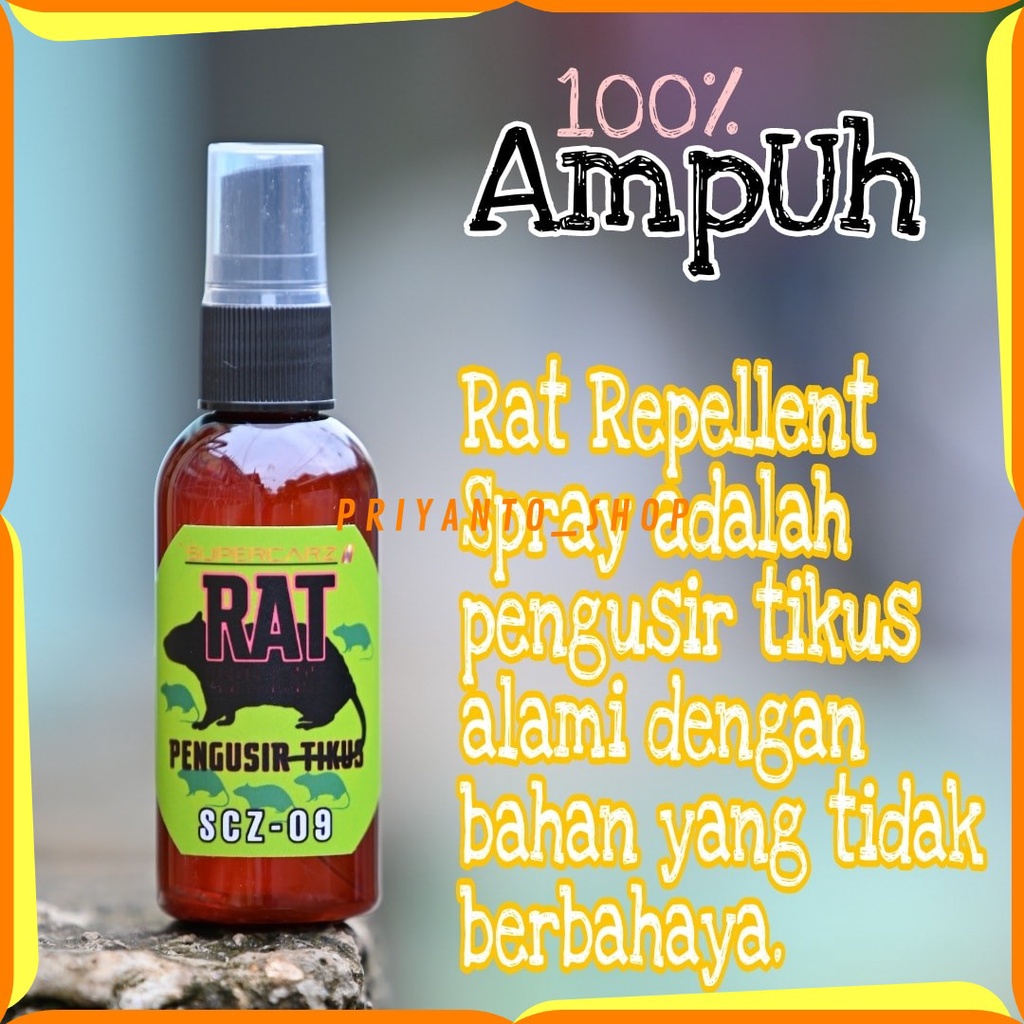 Rat Repellent Spray Penghusir Tikus, Pembasmi Tikus 100% Ampuh