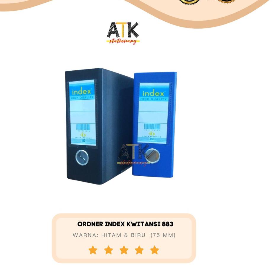 

Grosir 12.12 Ordner Index 883 Kwitansi Hitam/ Biru atk た