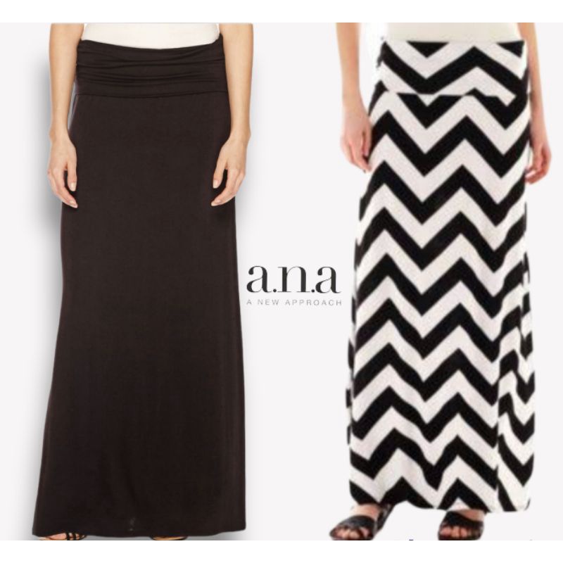 ana fold over Maxi Skirt/Rok Panjang/Rok Hijaber Muslimah Branded/Rok Kerja/Dress Kemben