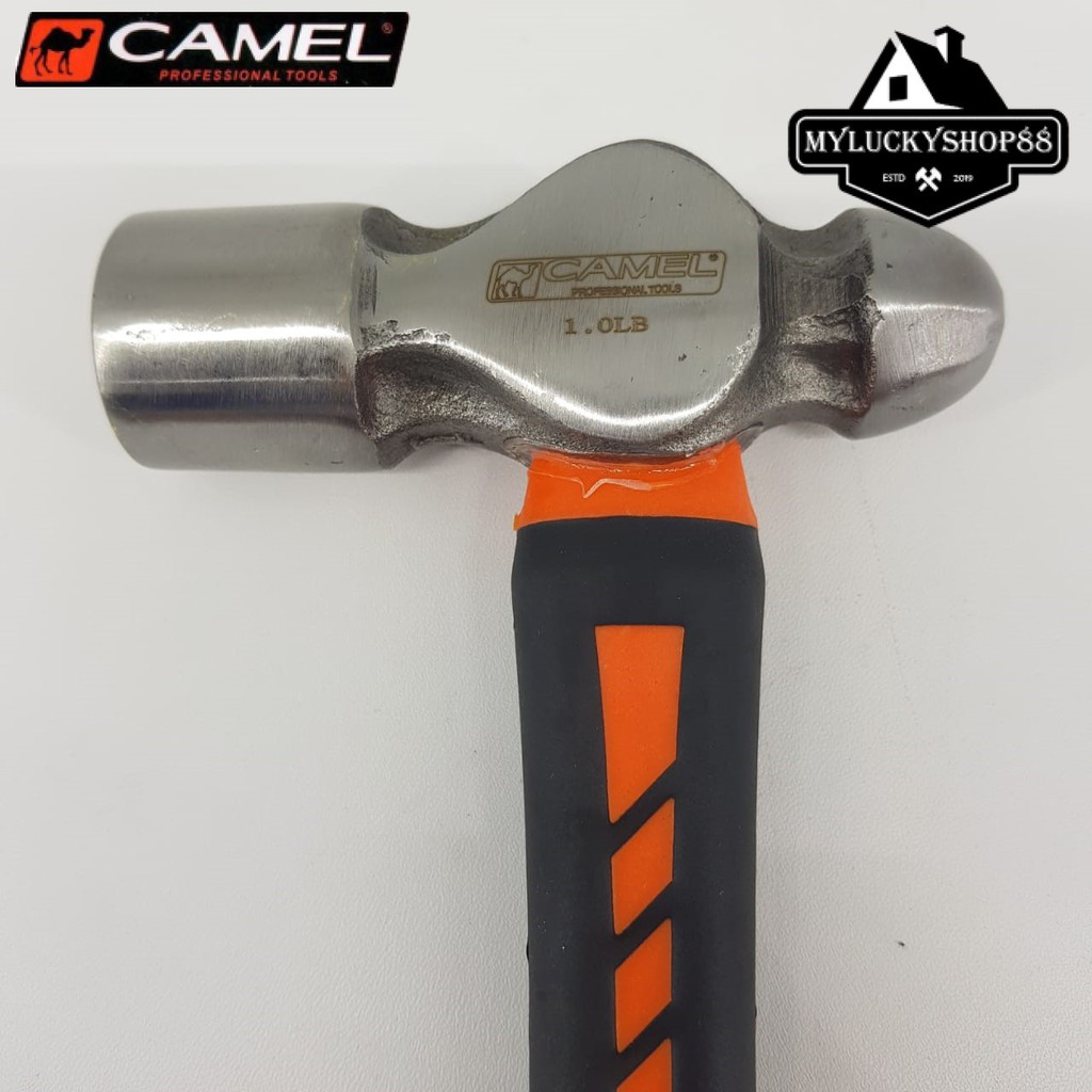 Camel Palu Konde 1LB Ball Pein Hammer Rubber Grip Karet 1 LB