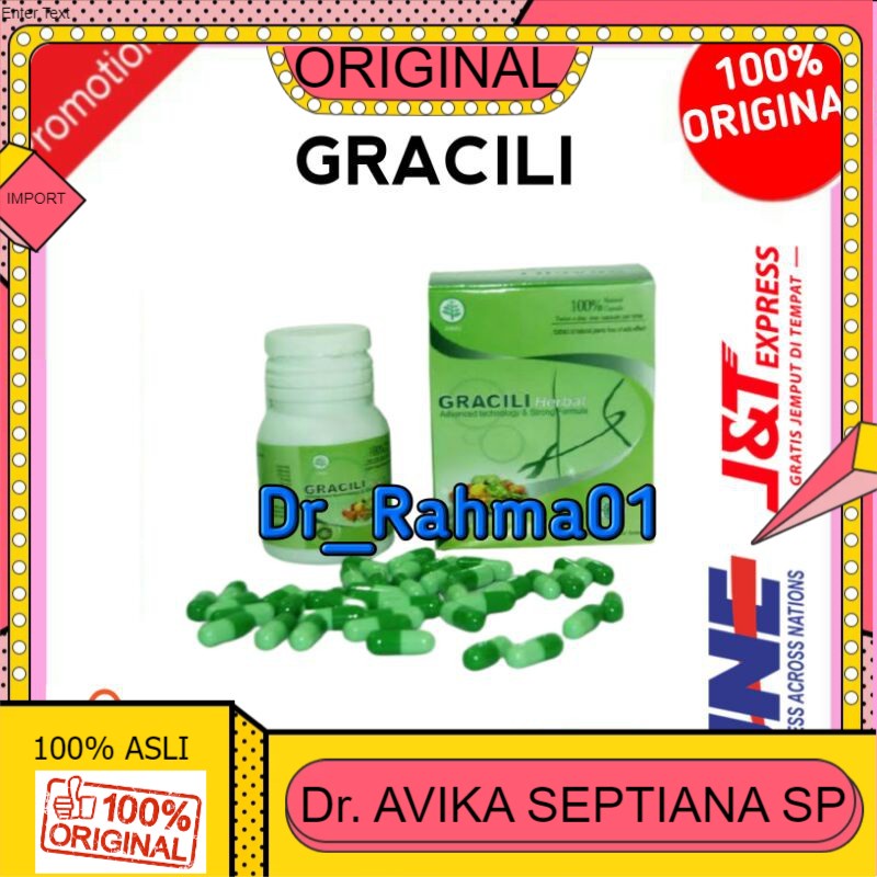 100% ASLI GRACILI ASLI 100% ORIGINAL OBAT PELANGSING BADAN ALAMI OBAT HERBAL