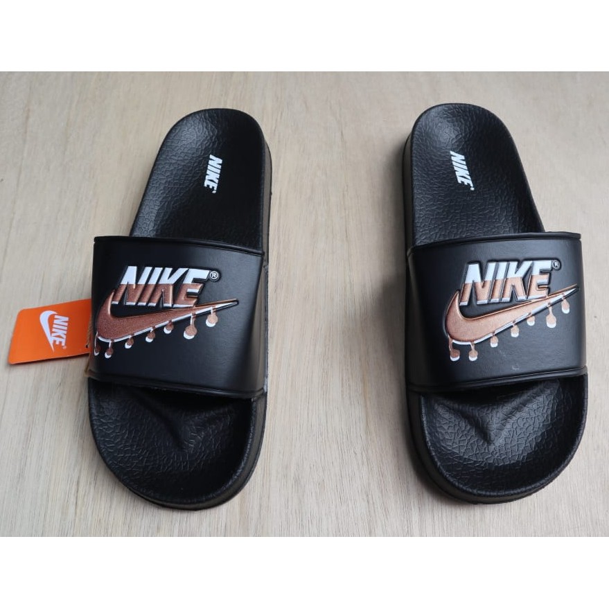 sandal nike_ pria casual formal santau hangout - sandal pria flat slide - sandal bennasi pria hanmad