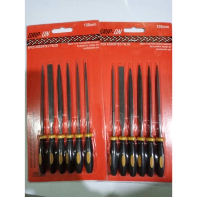 GRIPON-KIKIR SET 6PCS // ASSORTED NEEDLE FILE 4”