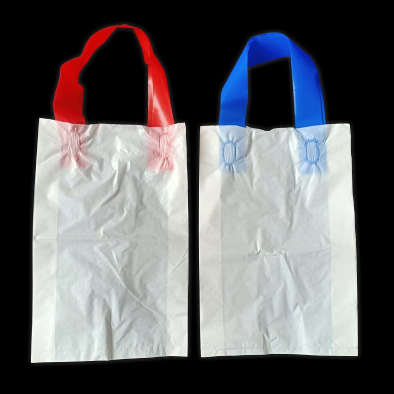 Tas Softhandle murah uk. 15x22 isi 100pcs/Plastik Packing warna/Shopping bag warna/Tas souvenir warn