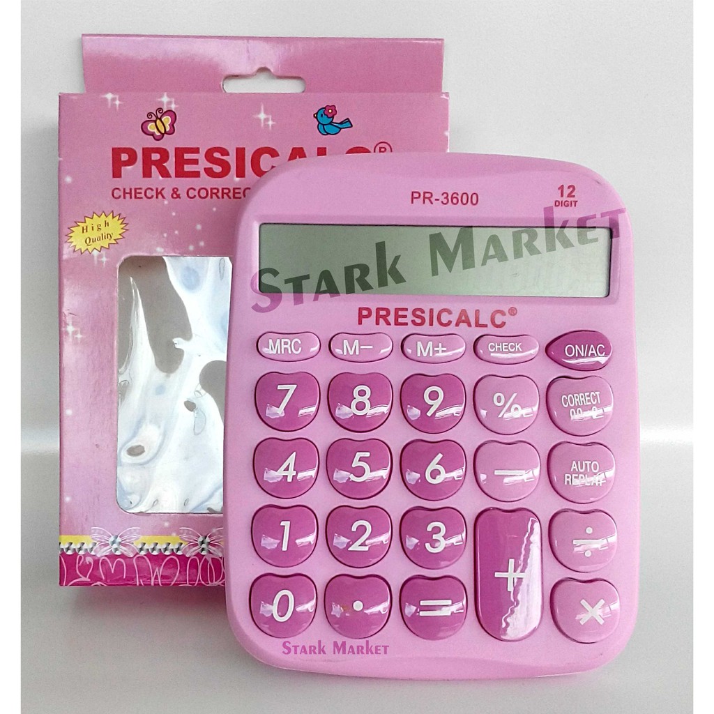 Kalkulator PRESICALC PR 3600 - Kalkulator 12 Digit - Kalkulator Karakter - Unik dan Lucu