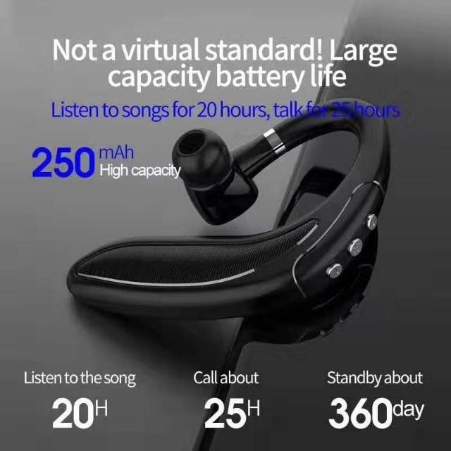 HEADSET EARPHONE BLUETOOTH KUPING WIRELESS