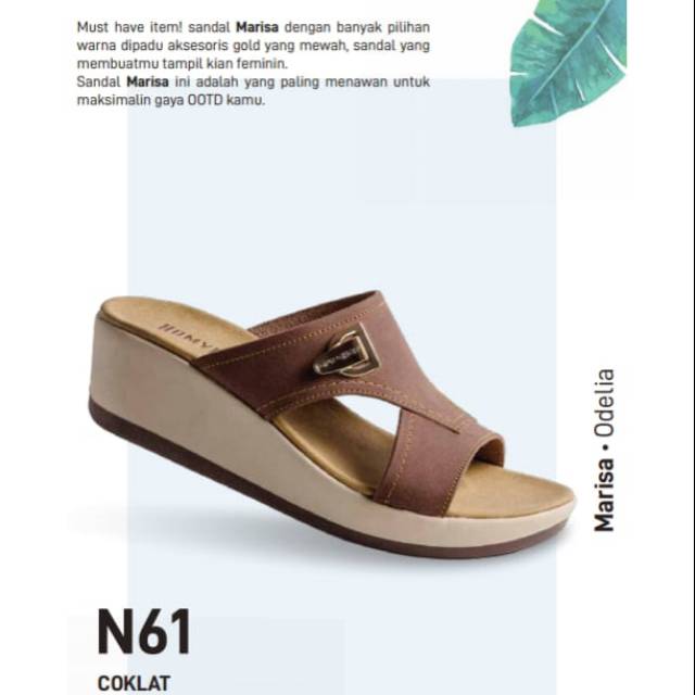 Sandal wedges wanita (HOMYPED)