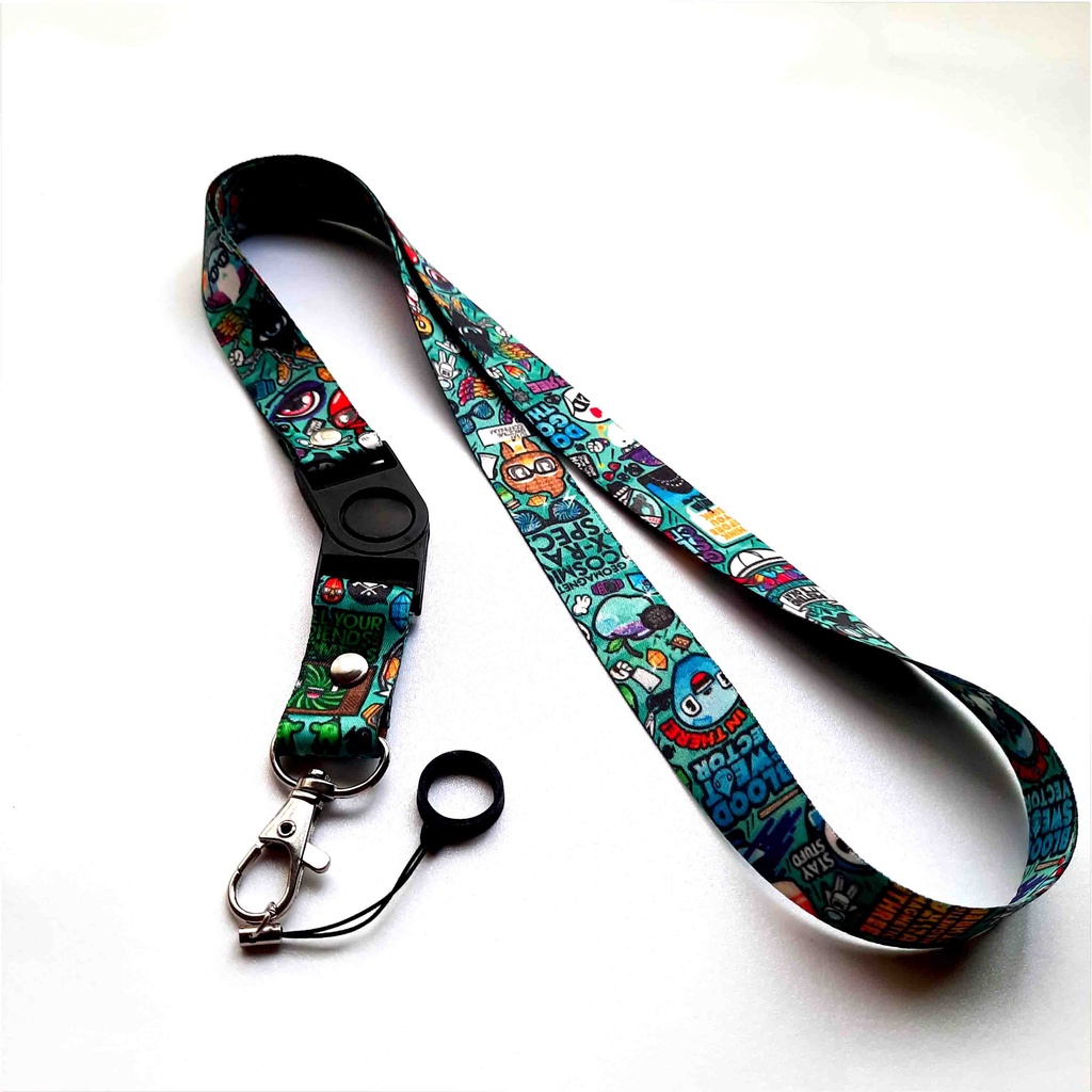 

Lanyard Printing Gantungan ID Card Doodle