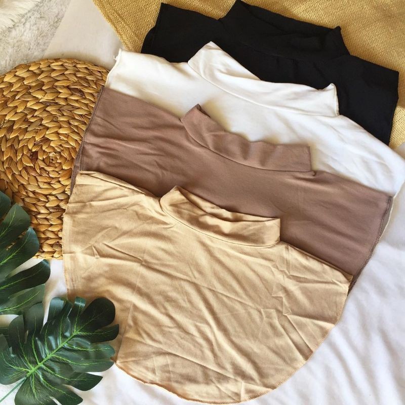 Manset leher / penutup leher/ neck cover bahan kaos rayyon-1