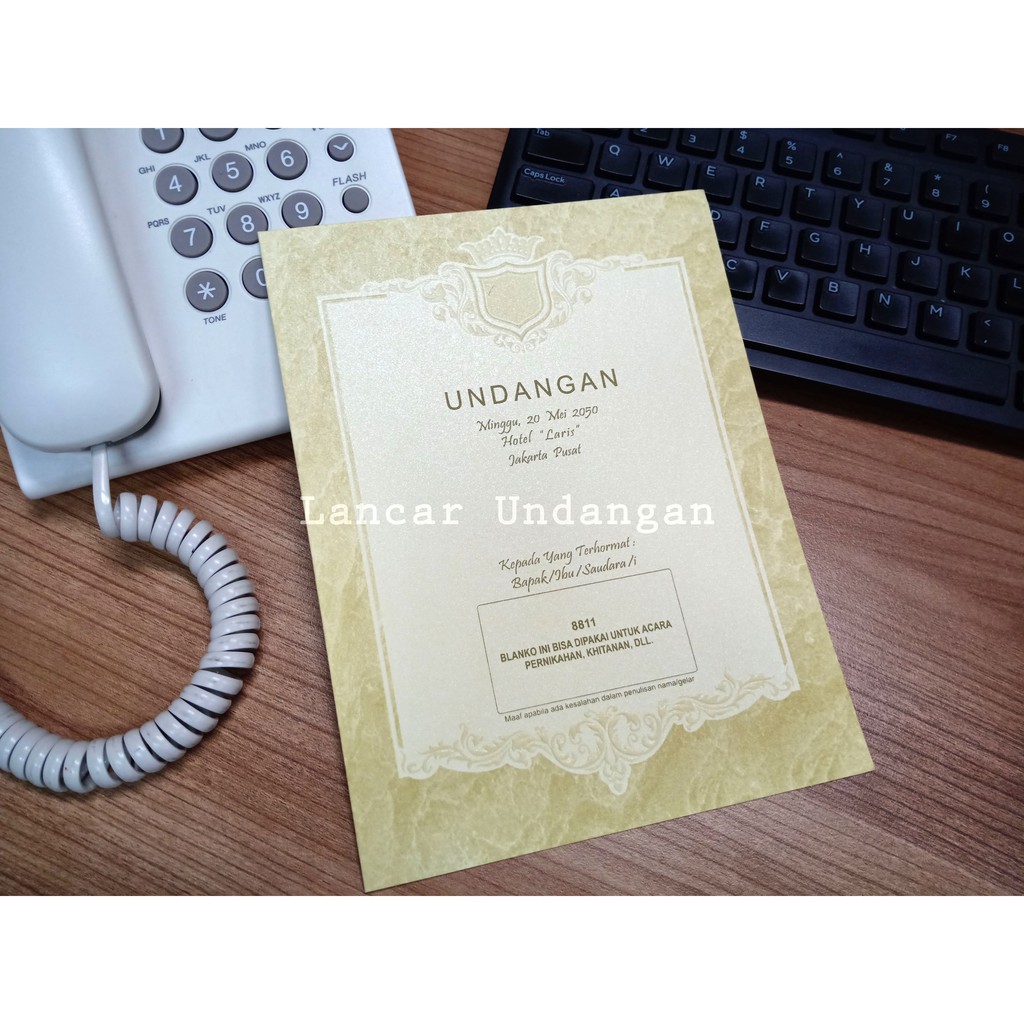 Undangan Pernikahan, Undangan Murah, Undangan Mewaah, Erba 8811