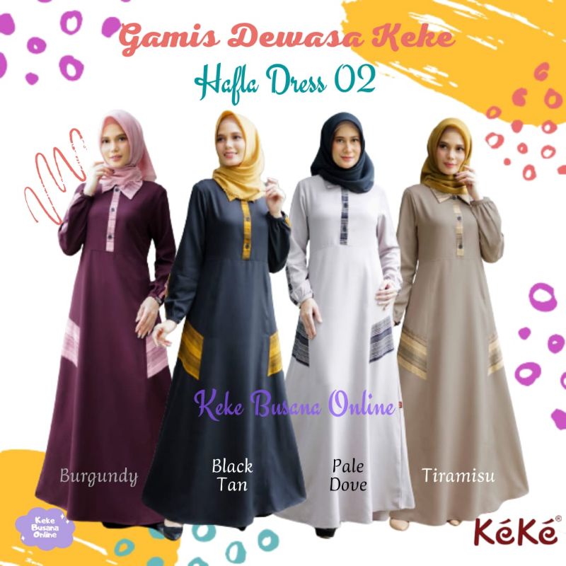 Gamis Dewasa Keke ~ Hafla Dress 02 ~