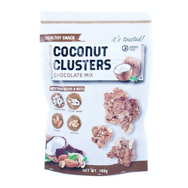 

HEALTHY SNACKS Coconut Clusters Chocolate Mix 100g - Kacang Campuran