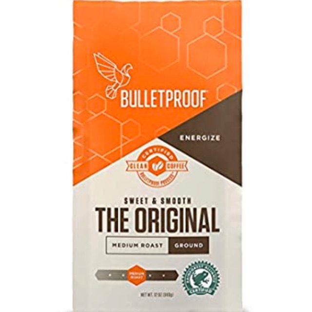 

Bulletproof Ground Coffee, Organic Beans, Perfect Keto, Clean Coffee