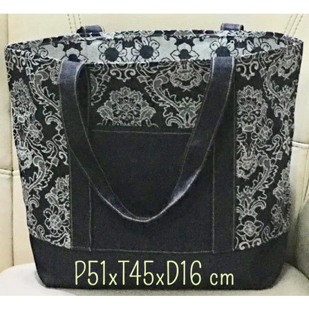 TOTE BAG / TAS TENUN DENIM JACQUARD