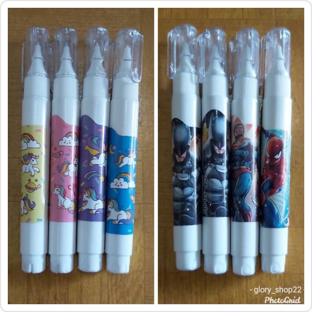 

Tip ex cair/tip ex/penghapus pulpen/tipex unicorn