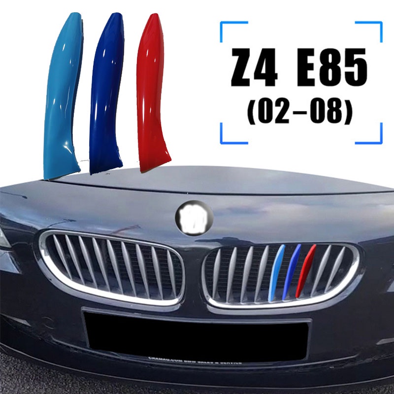 3pcs Strip Trim Grill Depan Warna Jerman Untuk BMW Z4 E89 E85 G29 2002-2021