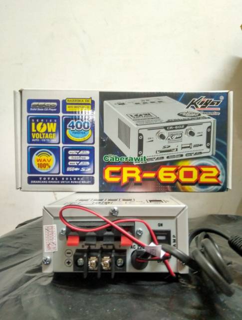 (NON COD) AMPLI Walet Kiya CR 602 Cabe Rawit bisa 400 tweeter FLASH SALE