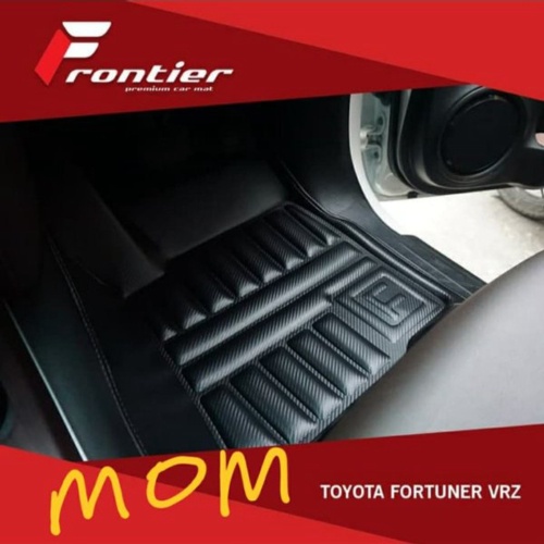 Unik karpet mangkok mobil 5d frontier black carbon all new fortuner vrz Murah