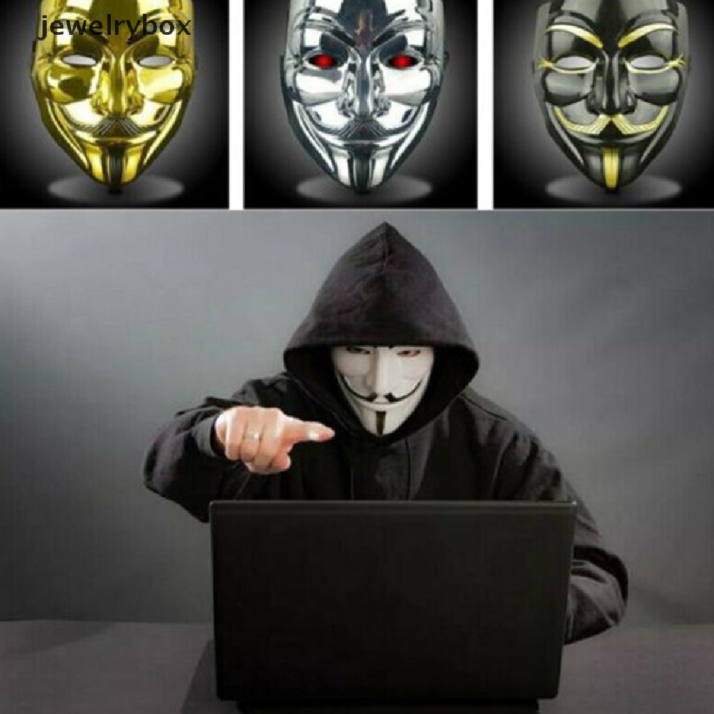 Jewelrybox Topeng Wajah Guy Fawkes Anonymous Untuk Pesta Halloween