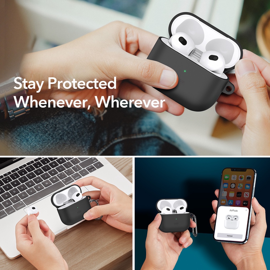 Case Airpods 3rd Gen 2021 ESR Keychain Casing Silikon Earphone Magnetic Wireless Charging HaloLock Soft Cover Magsafe