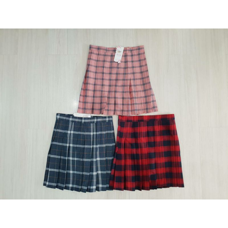 Rok Dewasa Kotak/Rok Wanita Pendek Kotak-Kotak/Rok kotak