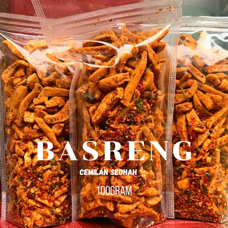 Basreng pedas extra daun jeruk isi 100gram