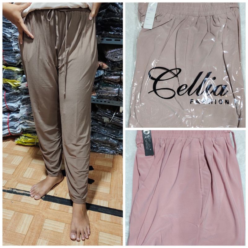 BAGGY PANTS MERK CELLIA BAHAN LEMBUT