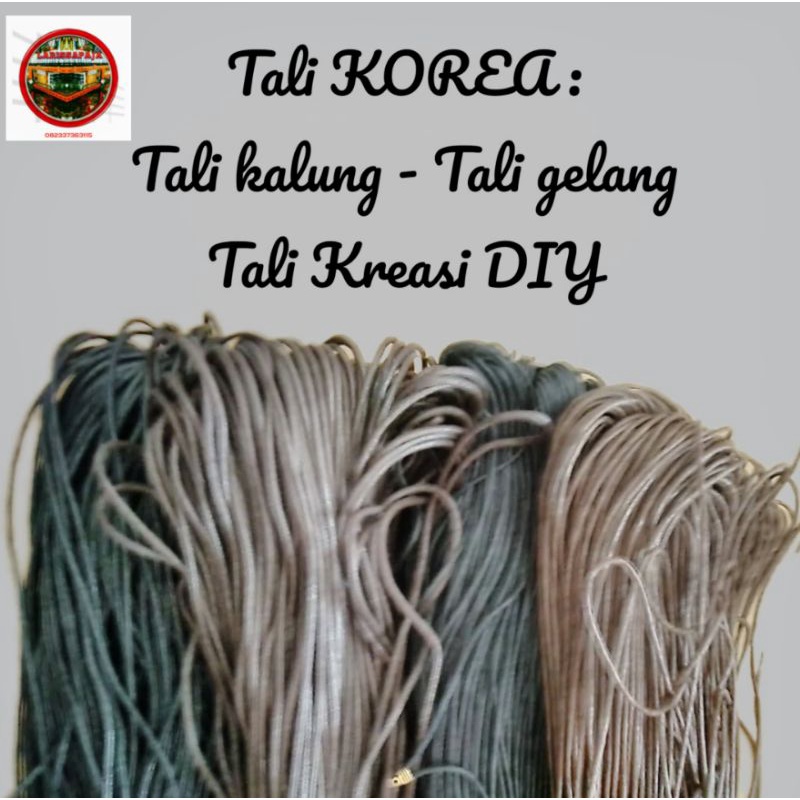 Tali kulit korea wax cord 1,5mm - 2mm